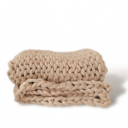 Chunky Knit, Braided Blanket