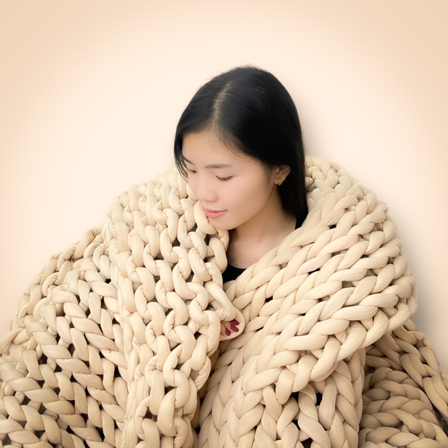 Chunky Knit, Braided Blanket