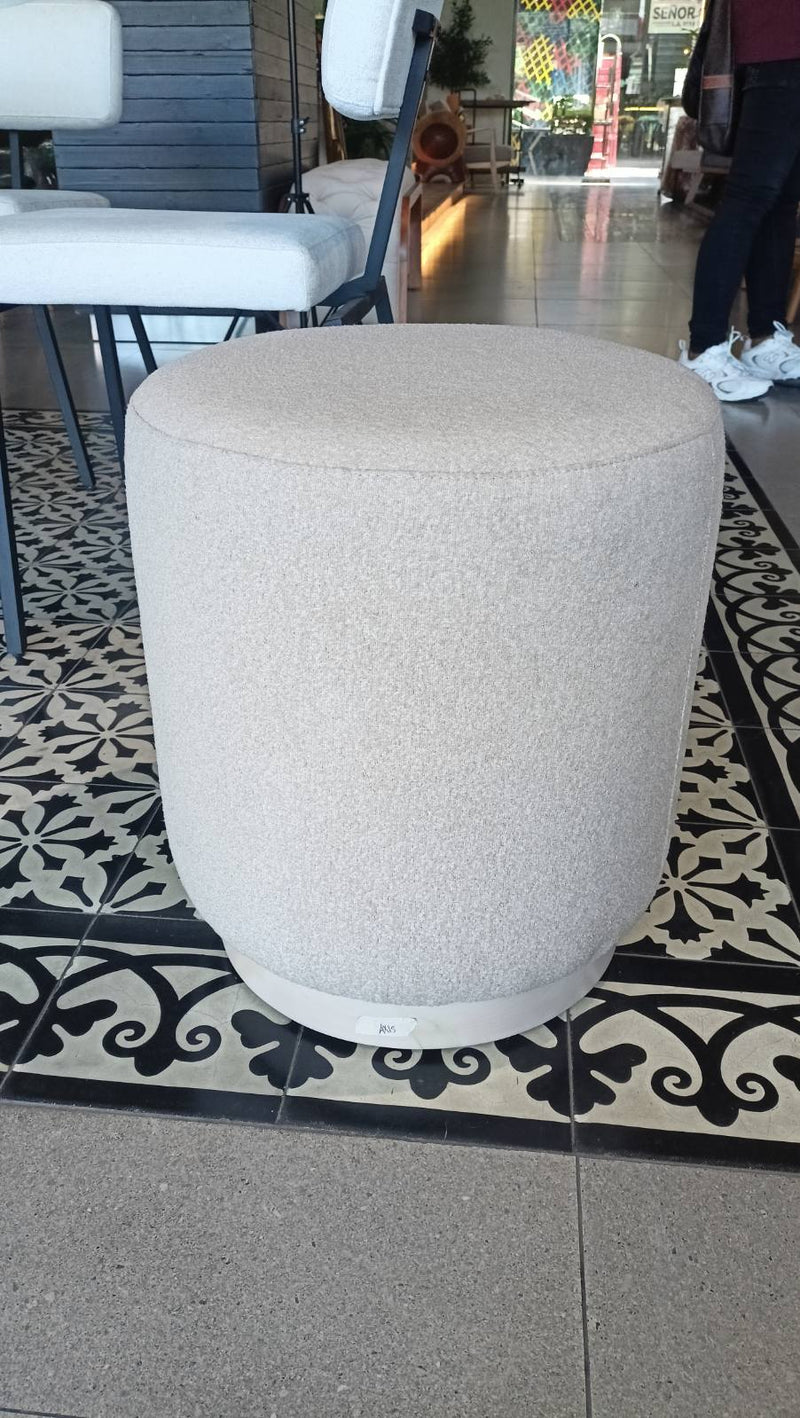 Round Ottoman (White)