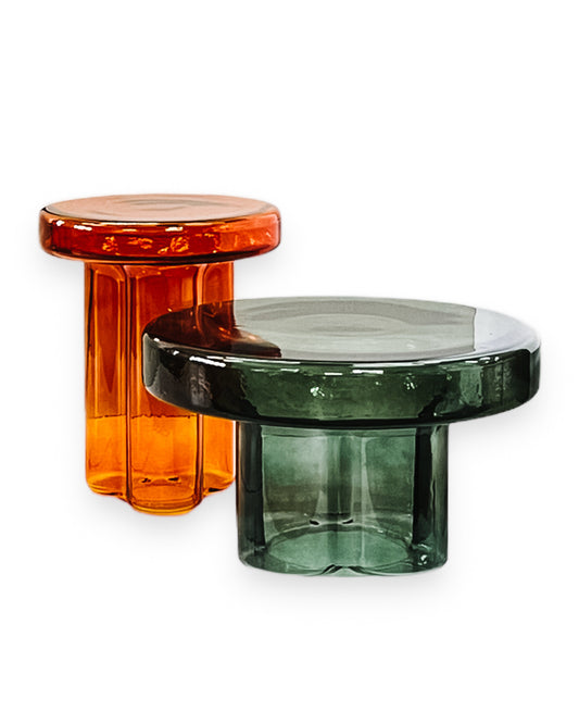 Blown Glass Coffee Table Set
