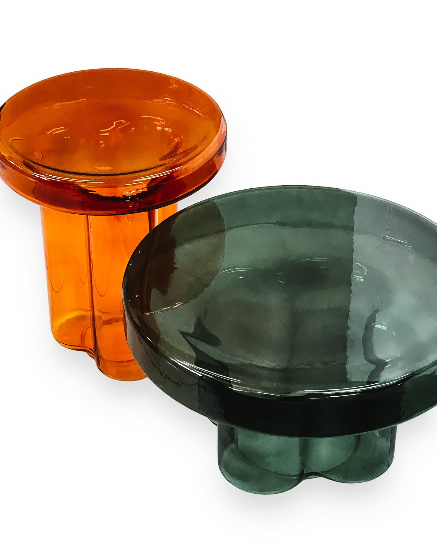 Blown Glass Coffee Table Set