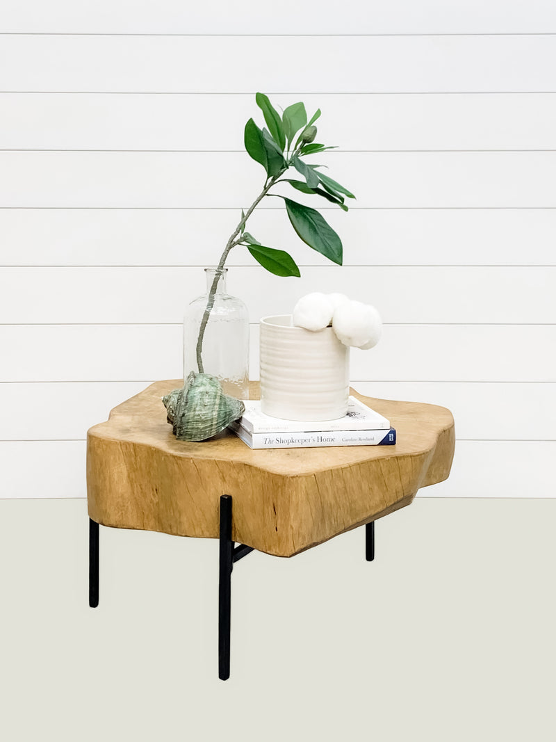 live edge heartwood coffee table