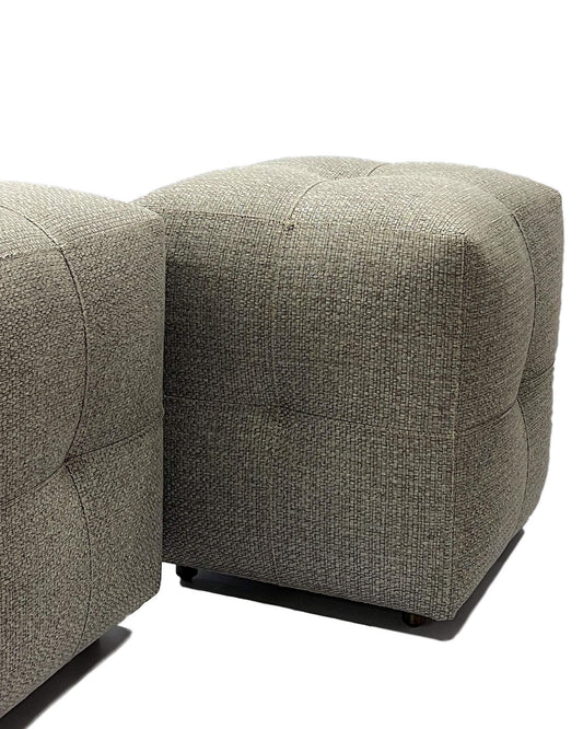 Tufted Cube Ottoman