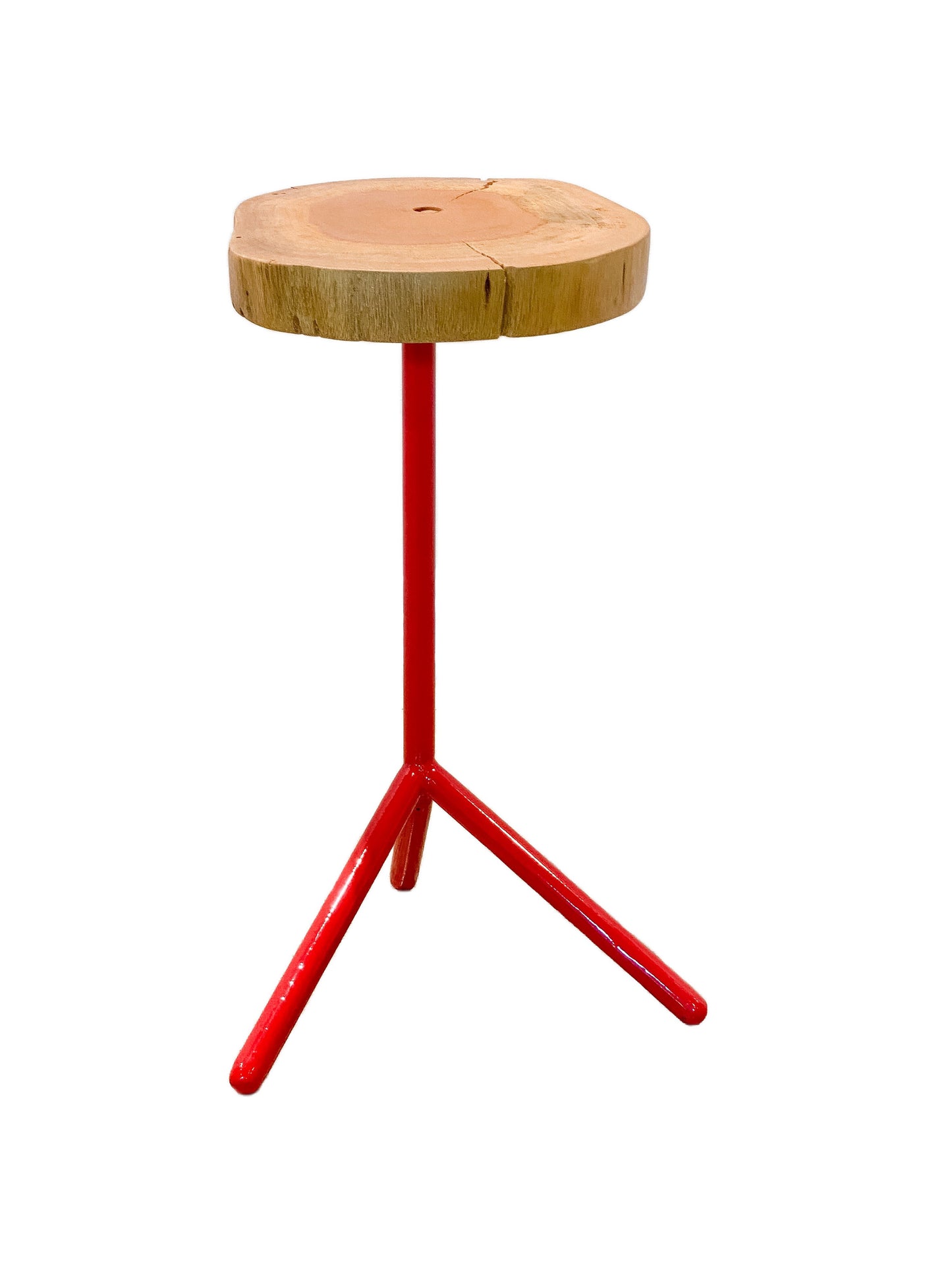 Live Edge Tripod End Table