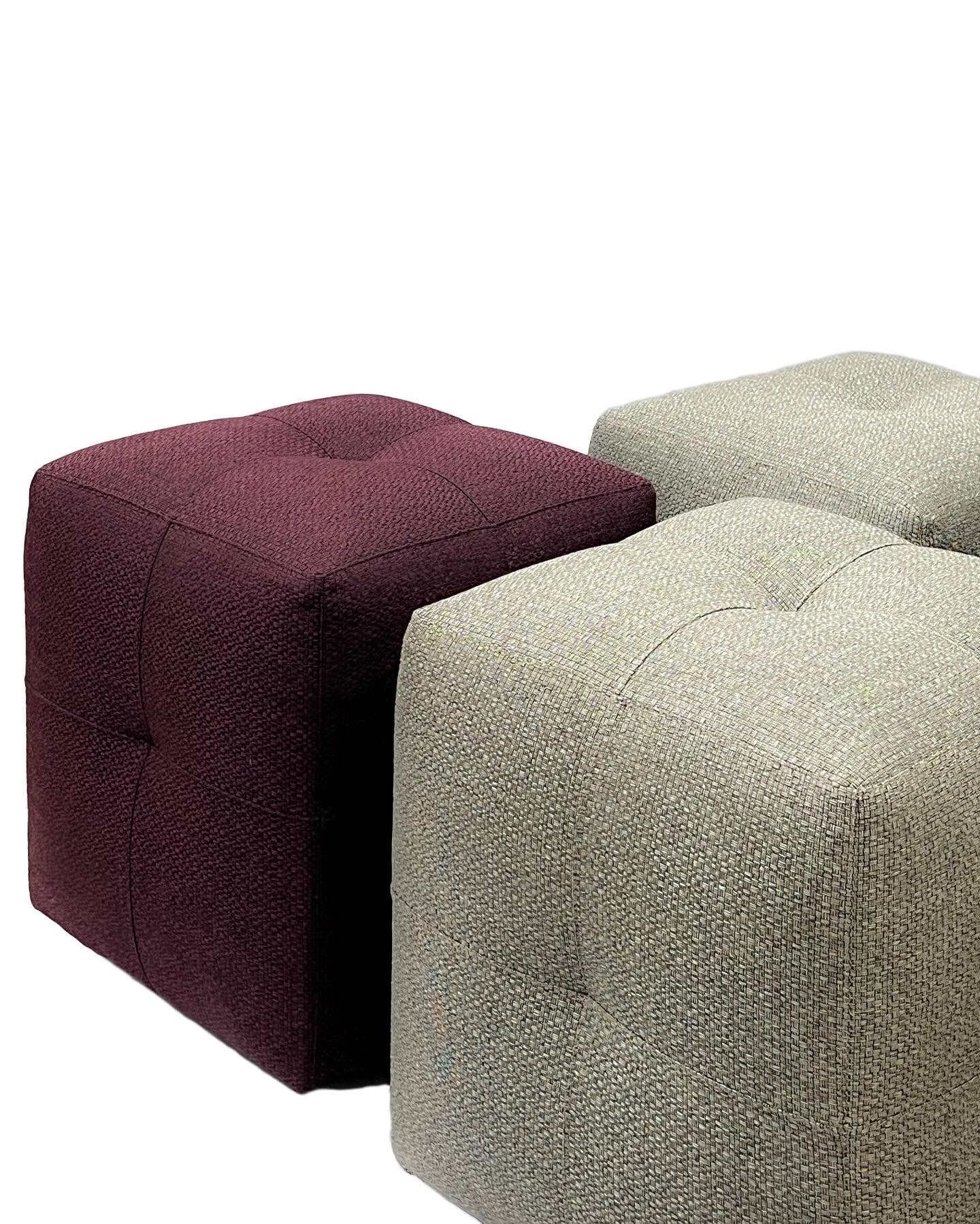 Tufted Cube Ottoman